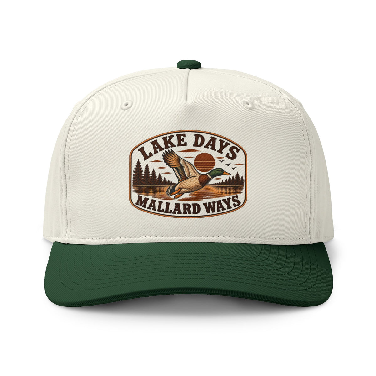 Trucker Hat — "Lake Days Mallard Ways" Vintage Duck Hunting Cap