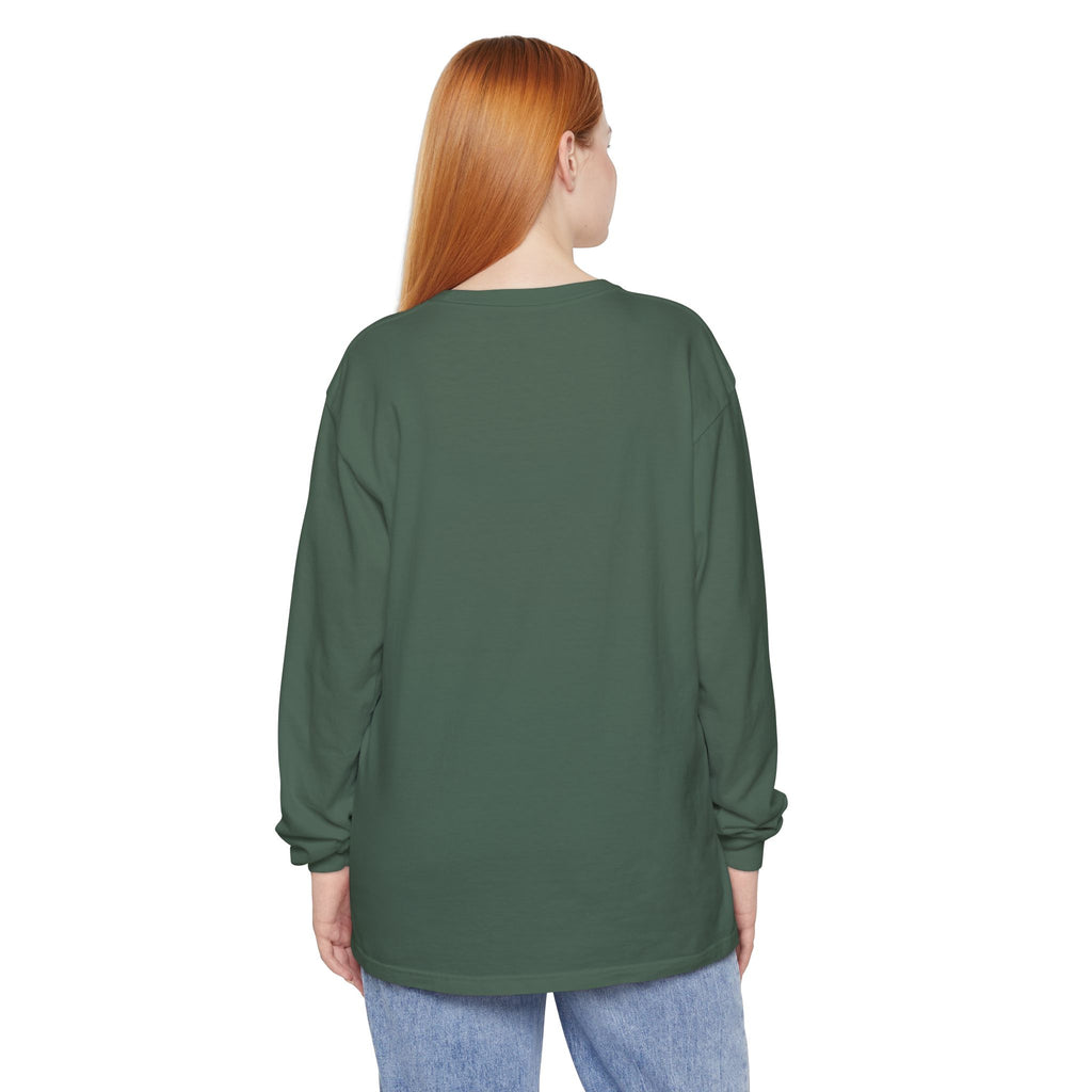 Willow & Field Long Sleeve Tee — Rustic Logo Garment-Dyed Shirt