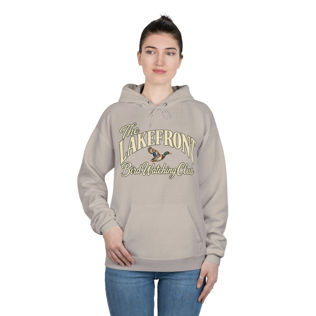 Lakefront Bird Watching Club Hoodie — Retro Nature Pullover
