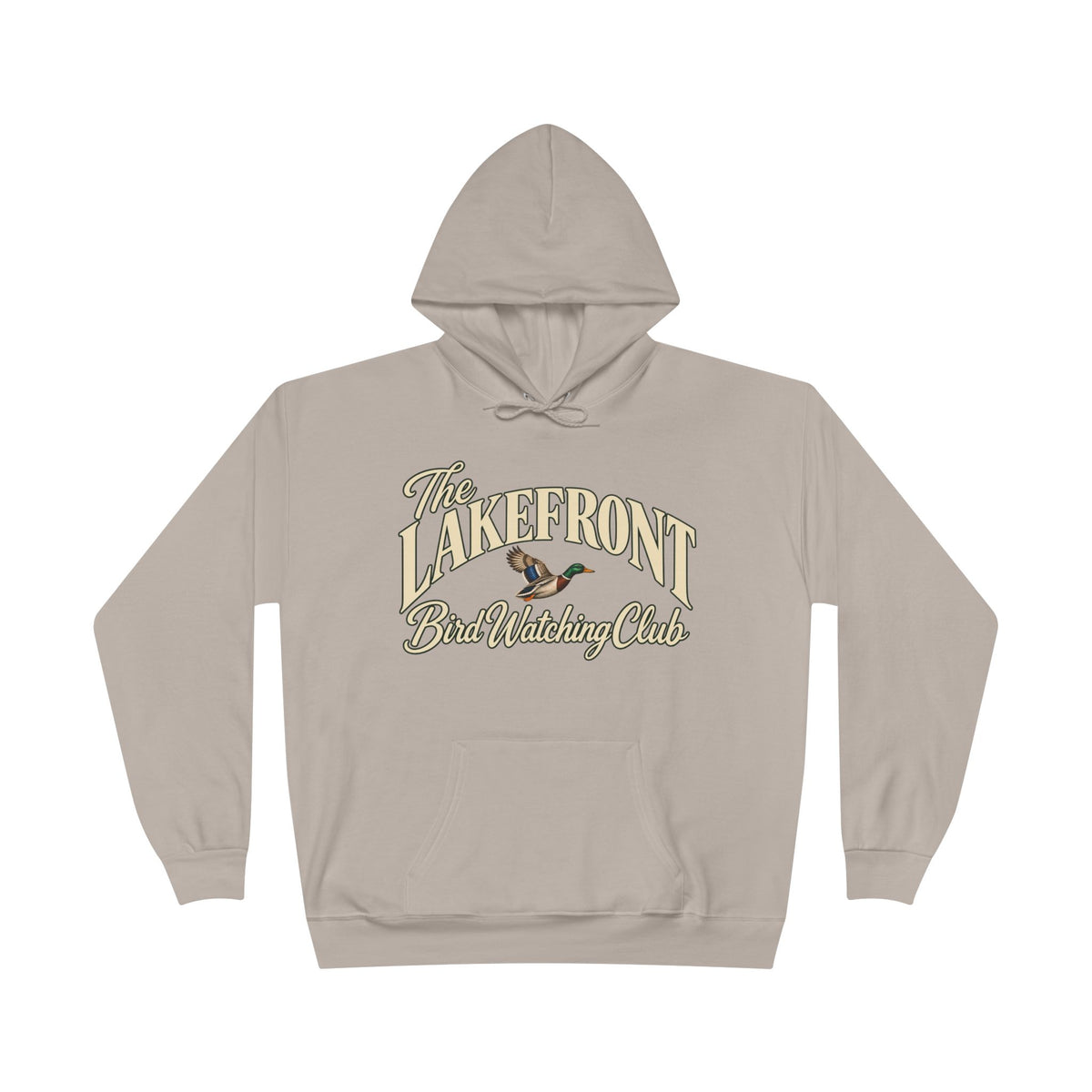 Lakefront Bird Watching Club Hoodie — Retro Nature Pullover