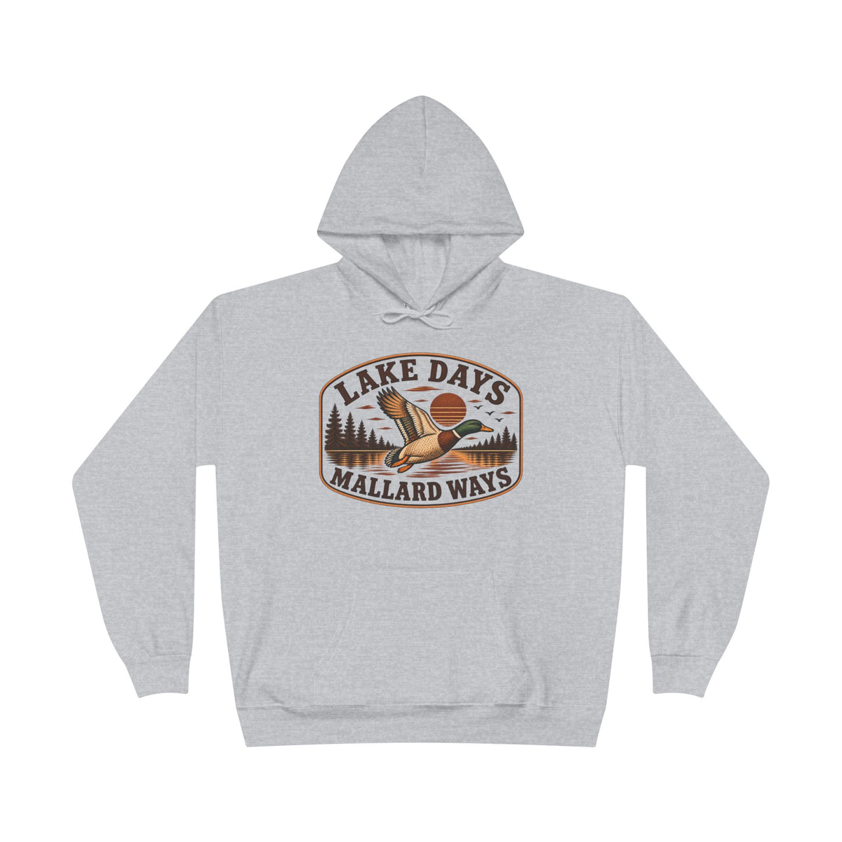 Lake Days Mallard Ways Hoodie — Vintage Duck Hunting Pullover for Outdoorsmen