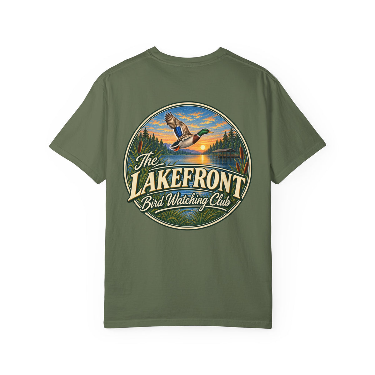 Lakefront Bird Watching Club T-Shirt — Willow Field Graphic Tee