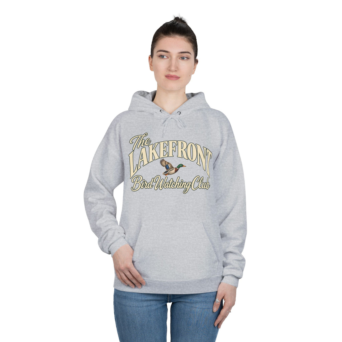 Lakefront Bird Watching Club Hoodie — Retro Nature Pullover