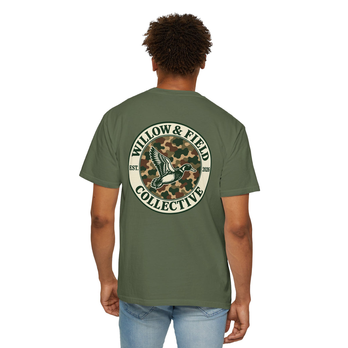 Willow & Field Collective Camo Duck T-Shirt