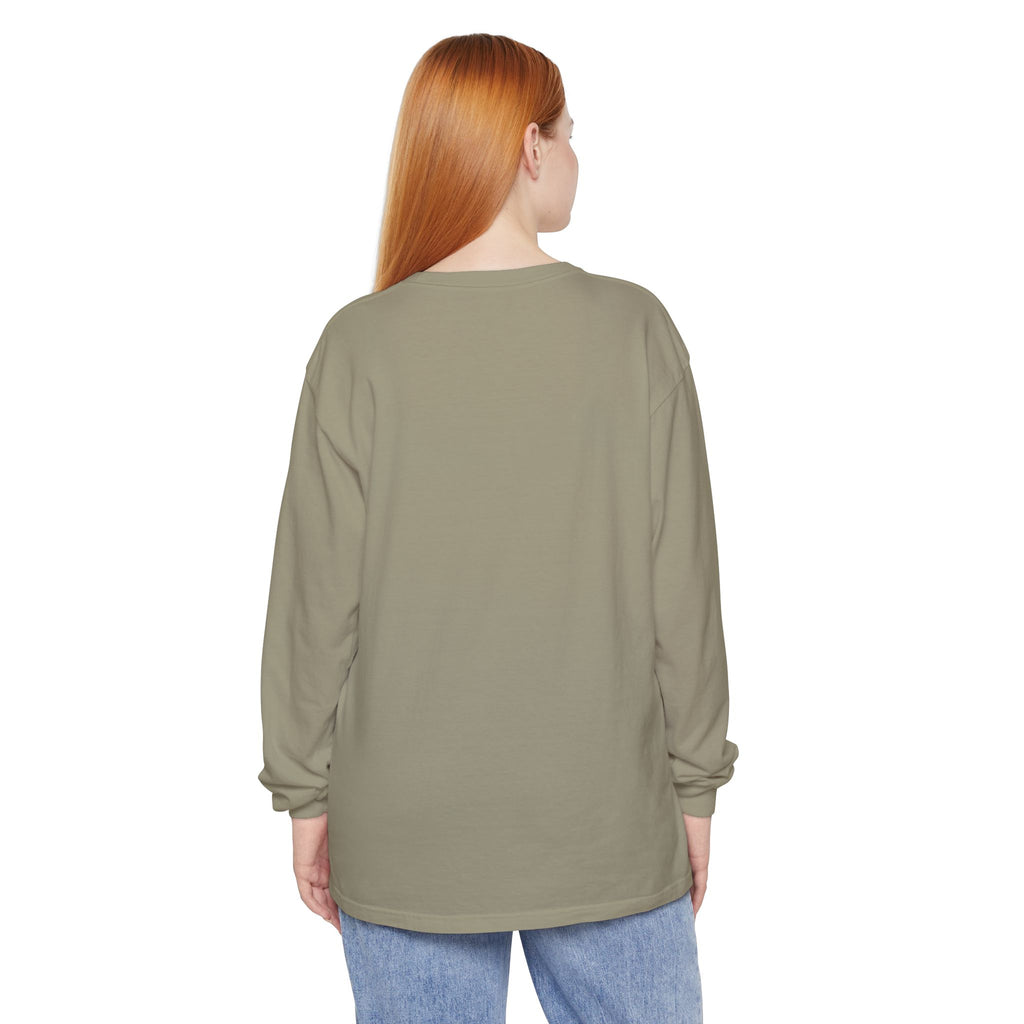Willow & Field Long Sleeve Tee — Rustic Logo Garment-Dyed Shirt
