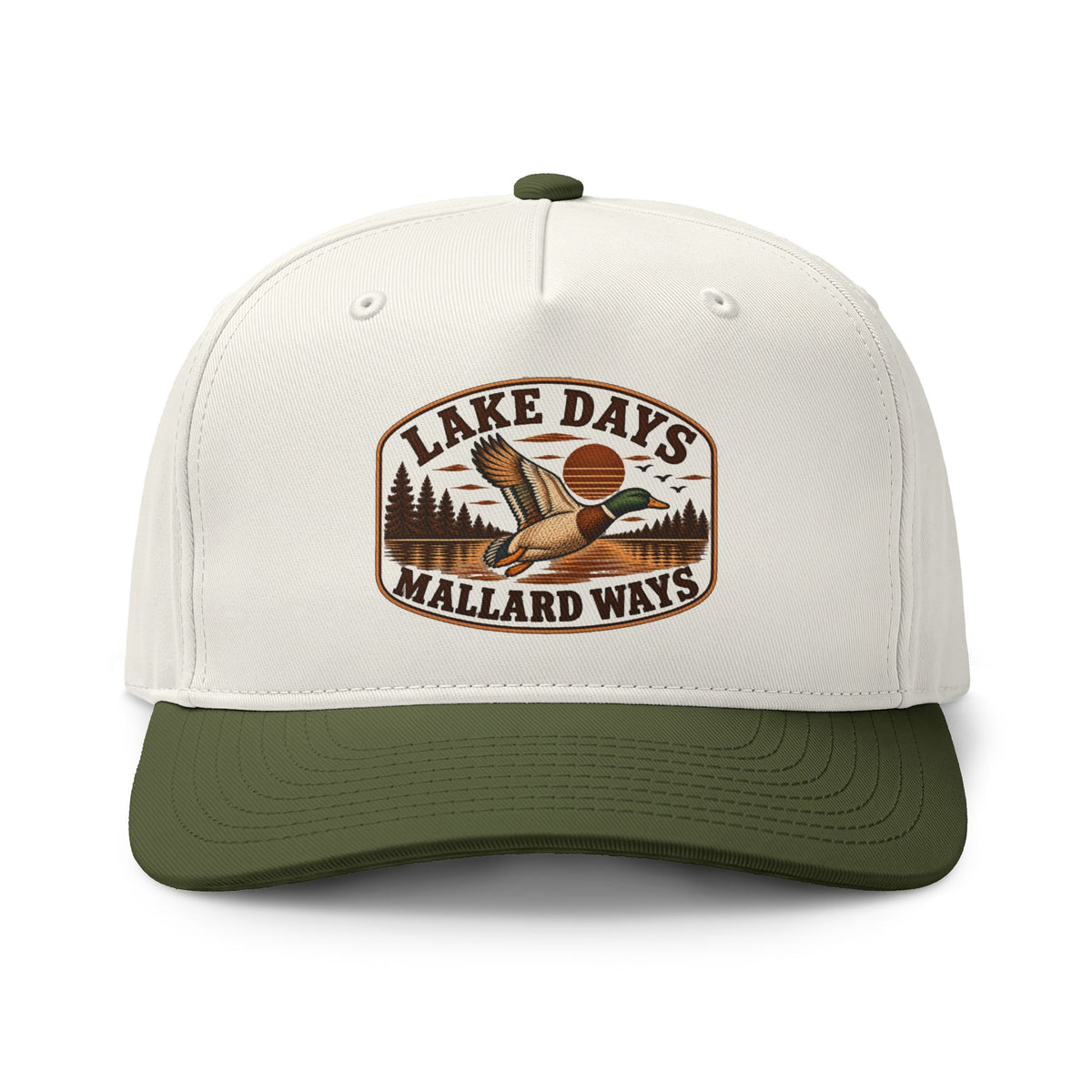 Trucker Hat — "Lake Days Mallard Ways" Vintage Duck Hunting Cap