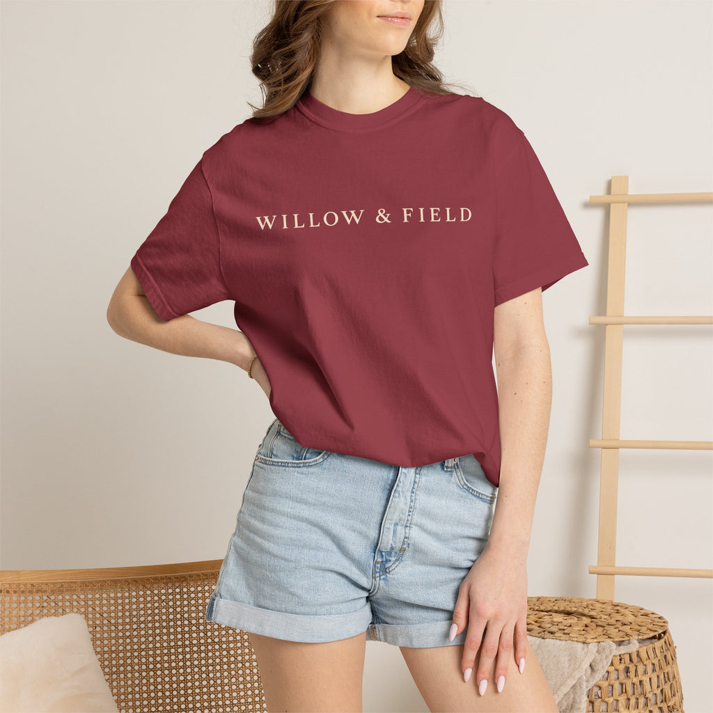Willow & Field Logo T‑Shirt — Minimalist Brand Tee