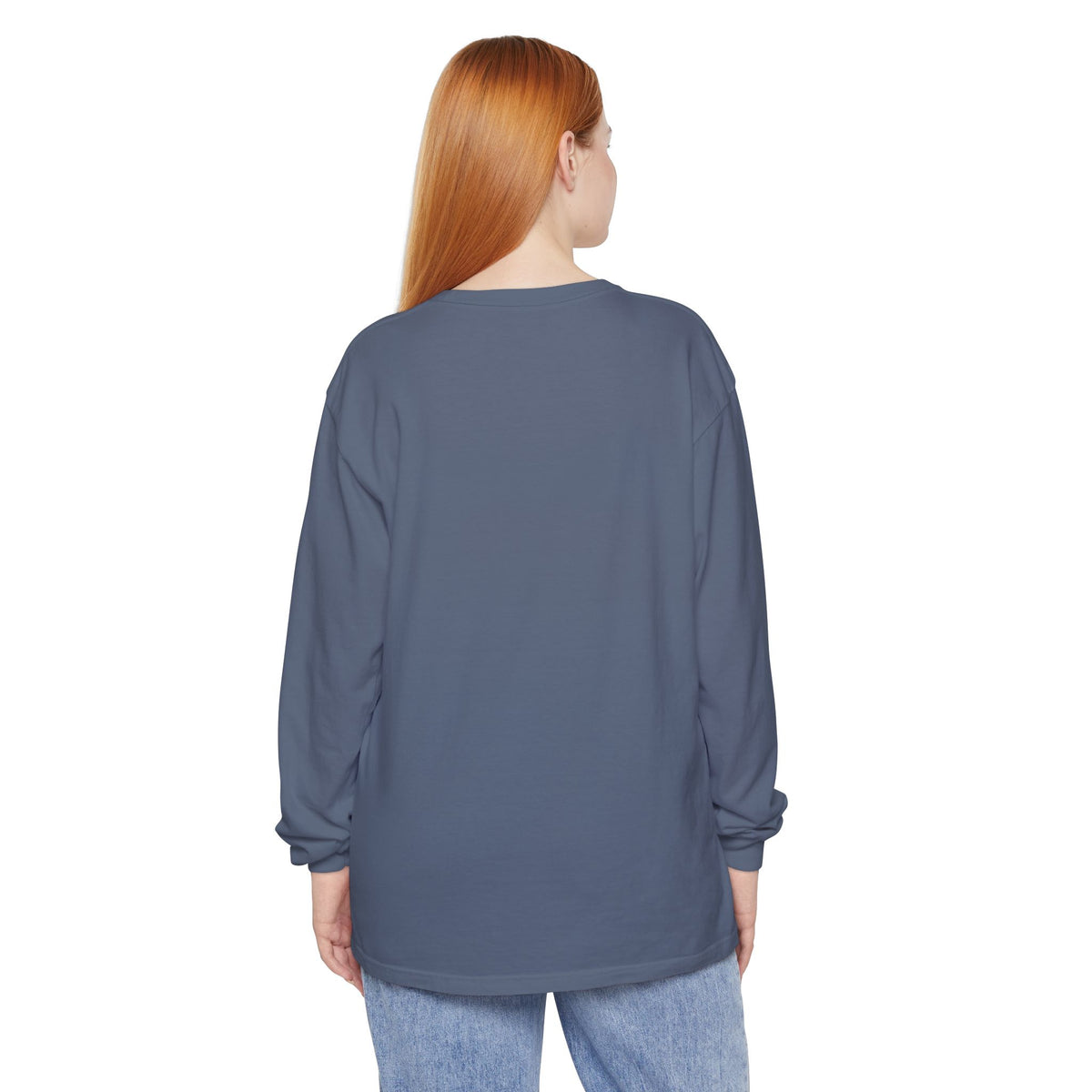 Willow & Field Long Sleeve Tee — Rustic Logo Garment-Dyed Shirt