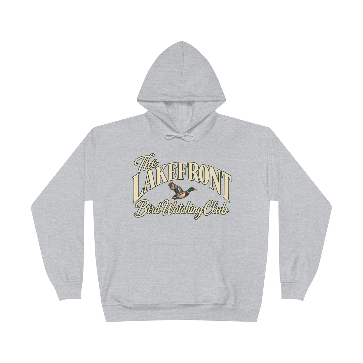 Lakefront Bird Watching Club Hoodie — Retro Nature Pullover