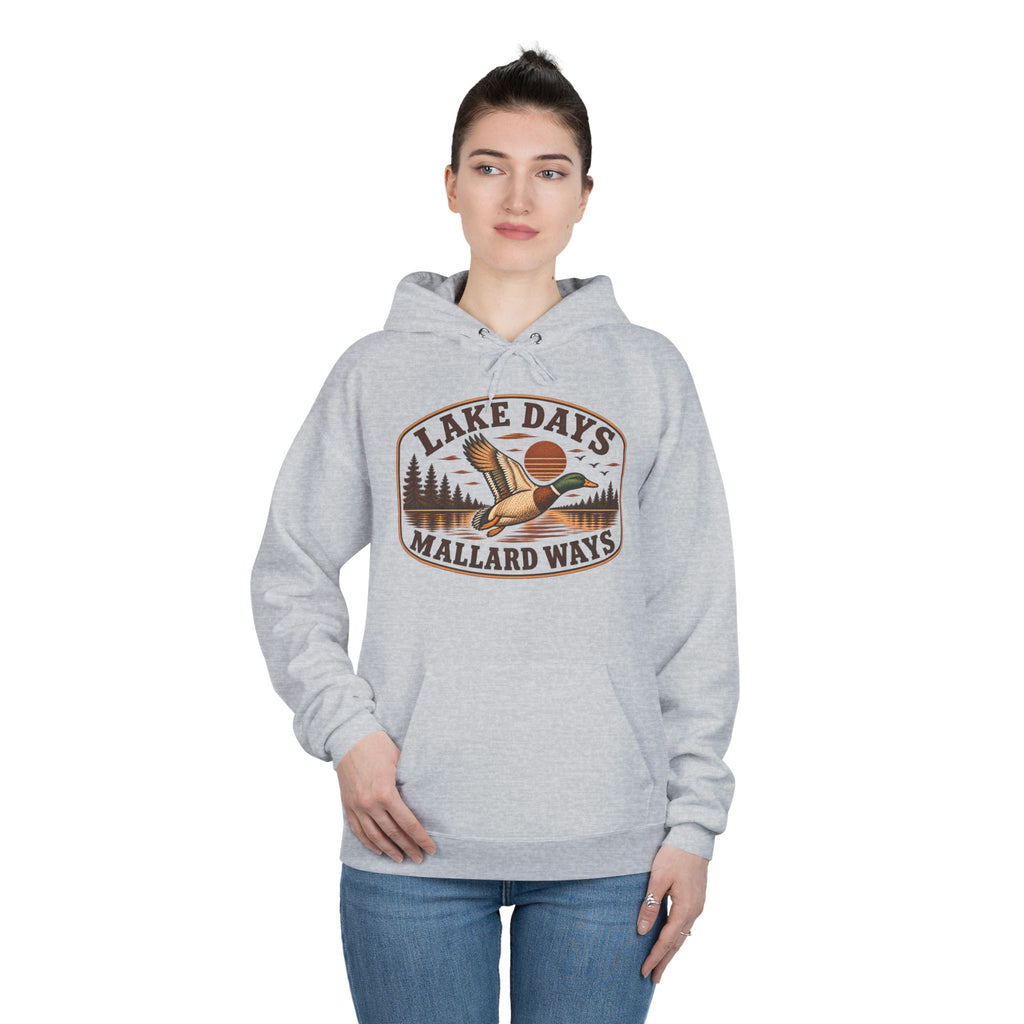 Lake Days Mallard Ways Hoodie — Vintage Duck Hunting Pullover for Outdoorsmen