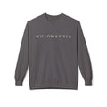 Willow & Field Crewneck Sweatshirt – Minimal Text Logo Pullover