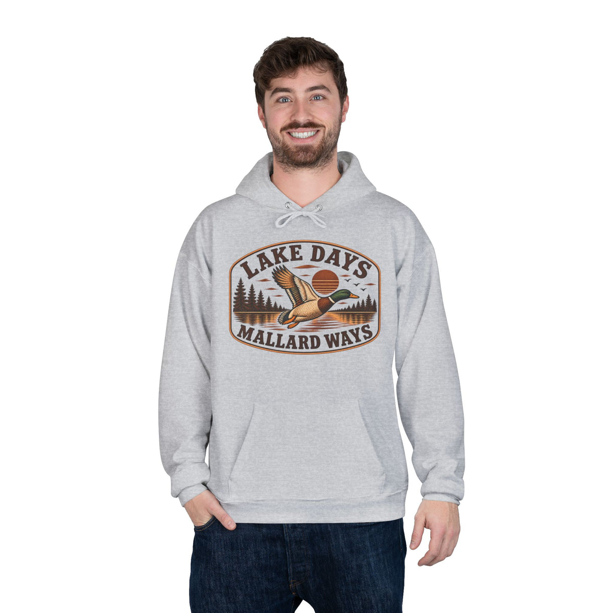 Lake Days Mallard Ways Hoodie — Vintage Duck Hunting Pullover for Outdoorsmen