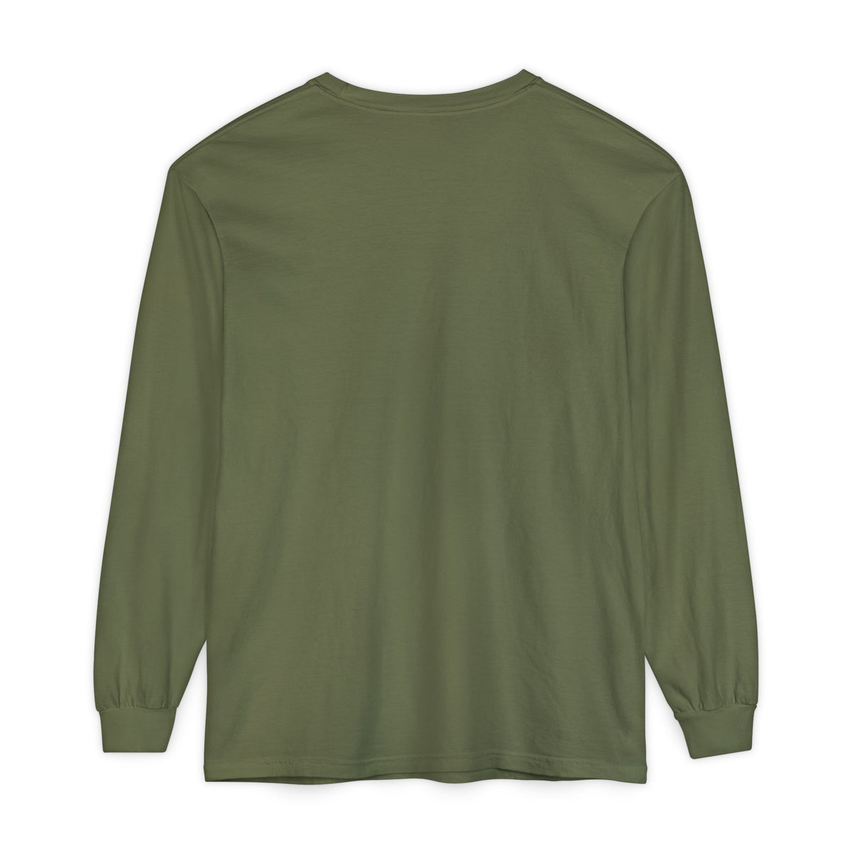 Willow & Field Long Sleeve Tee — Rustic Logo Garment-Dyed Shirt