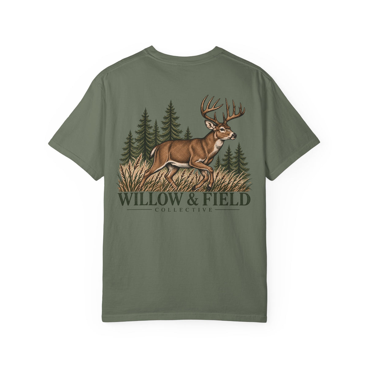 Deer Forest Graphic T-Shirt — "Willow & Field"