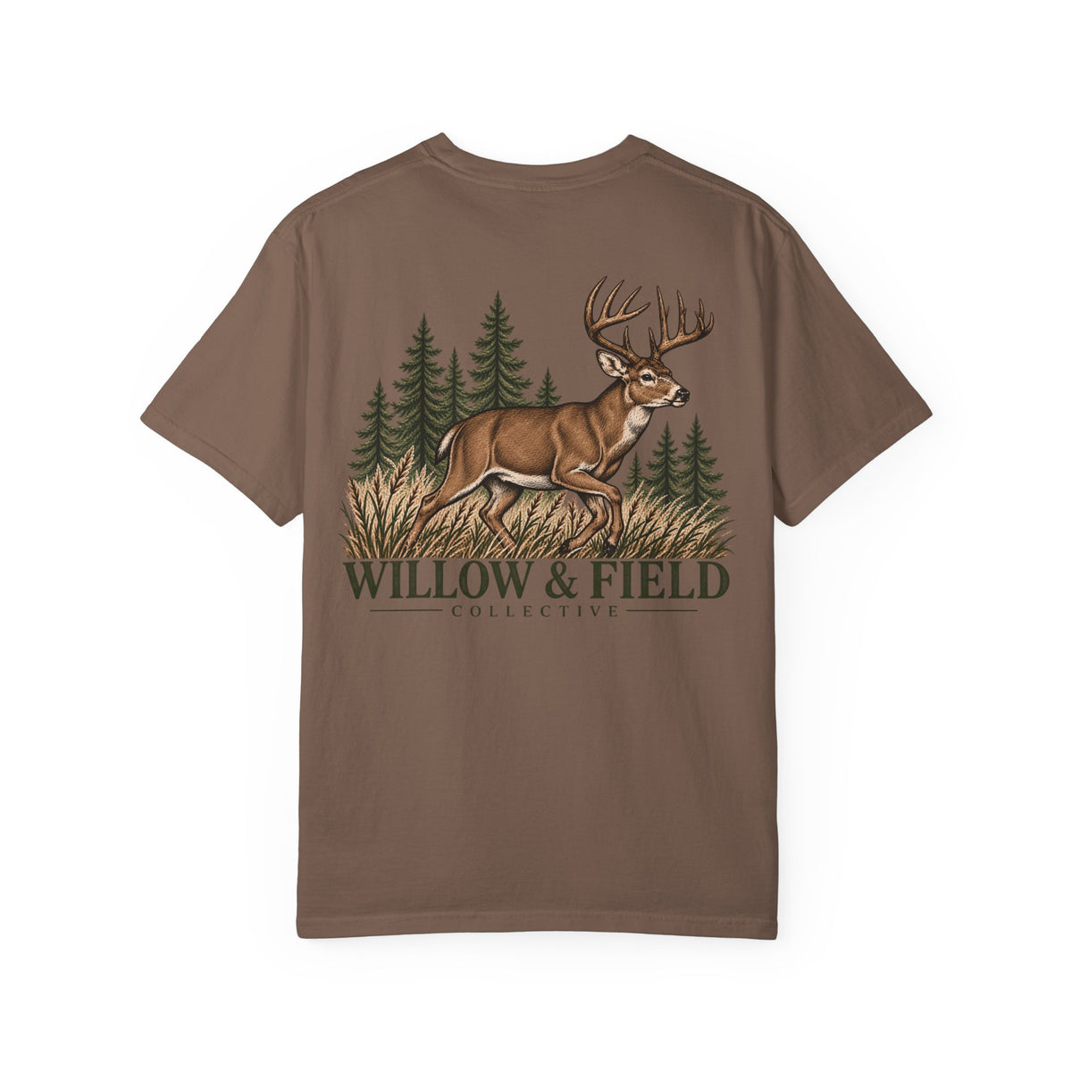 Deer Forest Graphic T-Shirt — "Willow & Field"