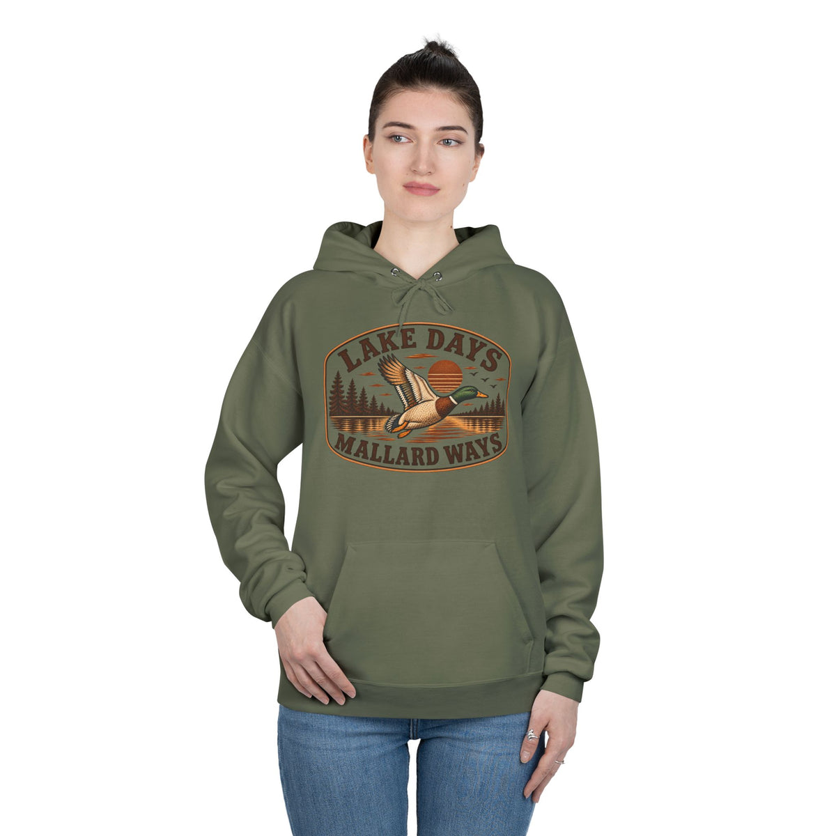 Lake Days Mallard Ways Hoodie — Vintage Duck Hunting Pullover for Outdoorsmen