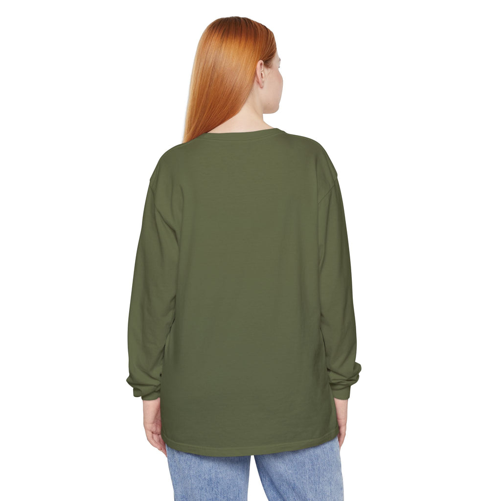 Willow & Field Long Sleeve Tee — Rustic Logo Garment-Dyed Shirt