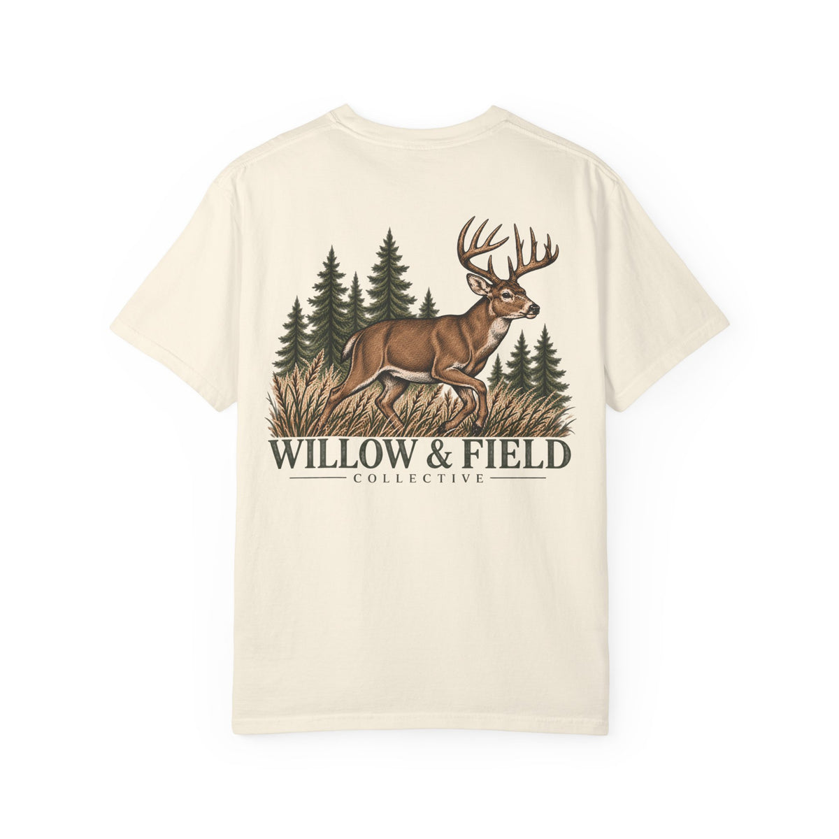 Deer Forest Graphic T-Shirt — "Willow & Field"