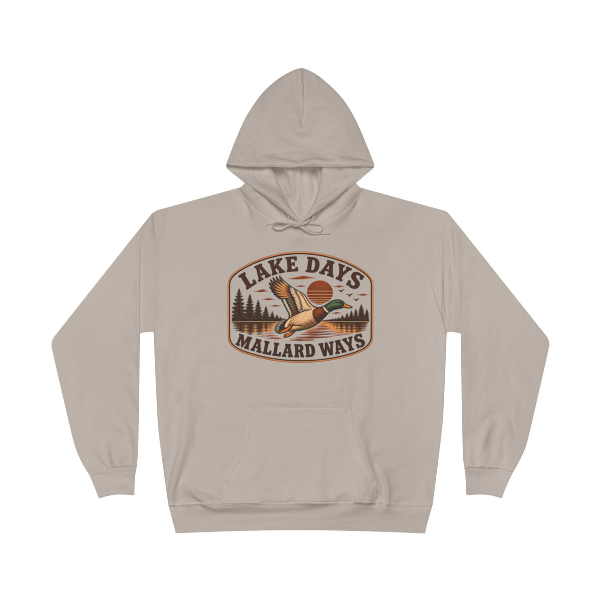 Lake Days Mallard Ways Hoodie — Vintage Duck Hunting Pullover for Outdoorsmen