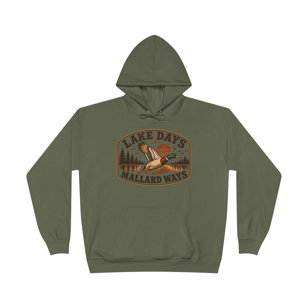 Lake Days Mallard Ways Hoodie — Vintage Duck Hunting Pullover for Outdoorsmen
