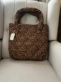 Leopard Print Padded Tote Bag